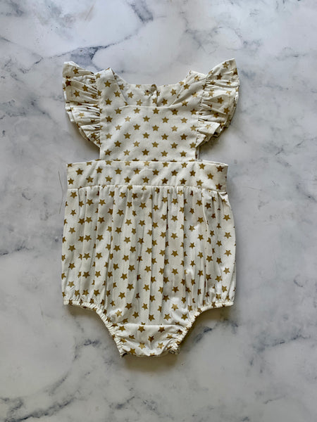 Gold Star Christmas Romper - Love Sam