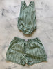 Green Stripe romper - Love Sam