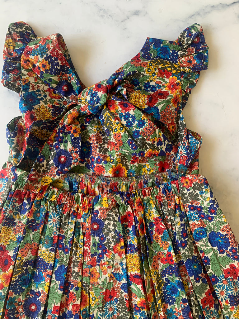 Liberty of London Margaret Annie Dress  Blue and yellows - Love Sam