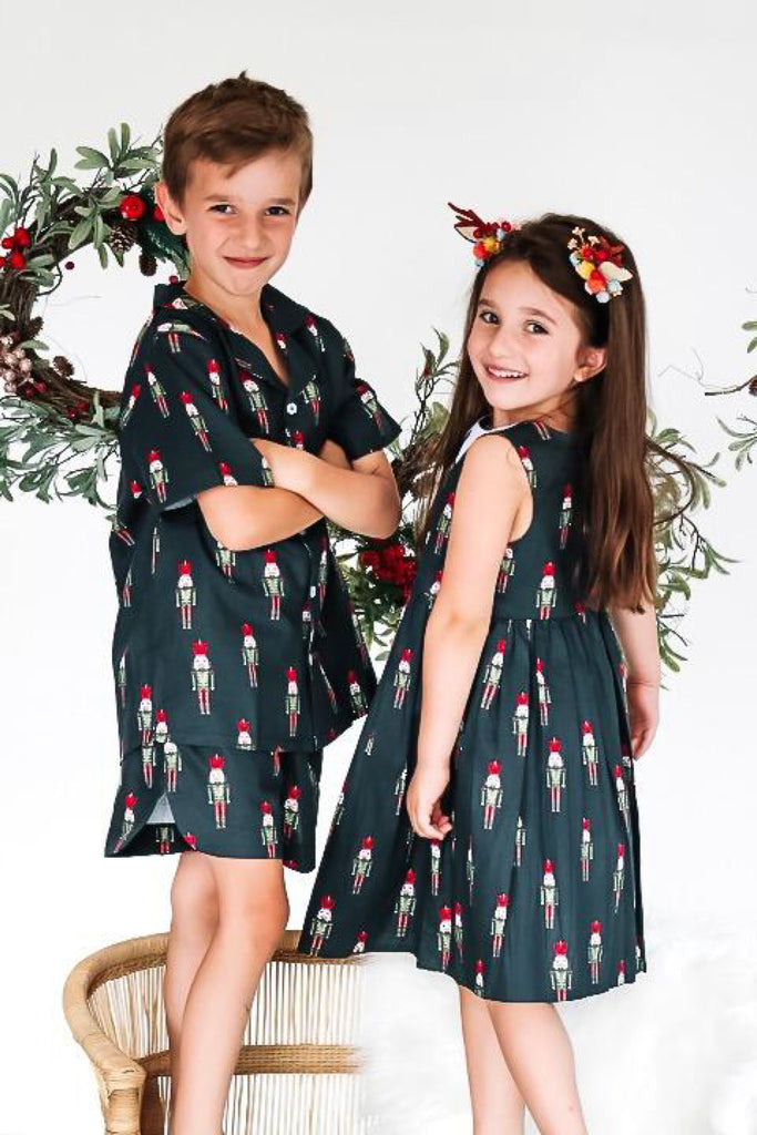 Christmas Dress Navy - Love Sam