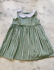 Green stripe white peter pan collar - Love Sam