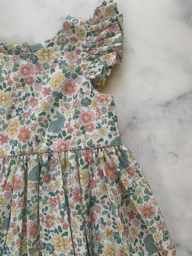 Blue floral bunny dress - Love Sam