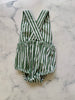 Green Stripe romper - Love Sam