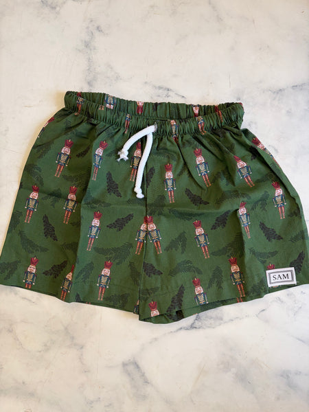 Christmas Girls sleep shorts 2-3 yrs - Love Sam