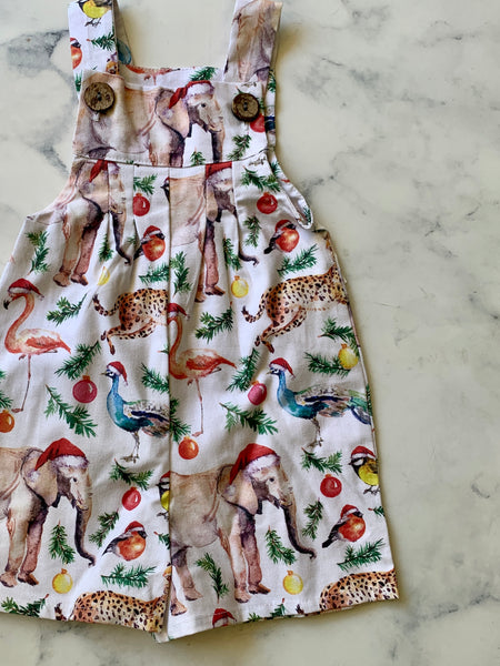 Christmas Animal Dungarees - Love Sam