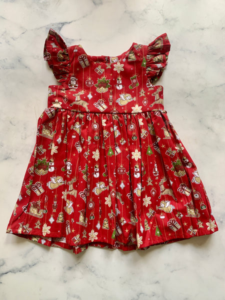 Red Angel Christmas dress - Love Sam