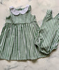 Green Stripe romper - Love Sam