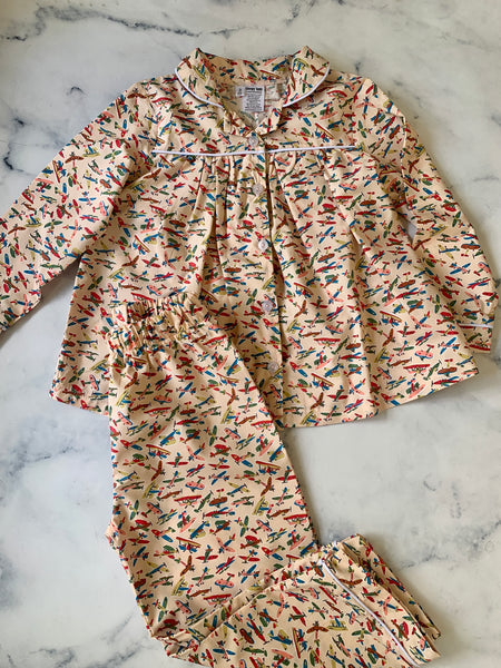 Girls Liberty Plane Pyjamas Long - Love Sam