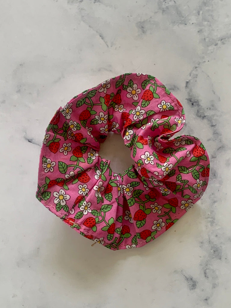 Liberty Strawberry Scrunchie - Love Sam