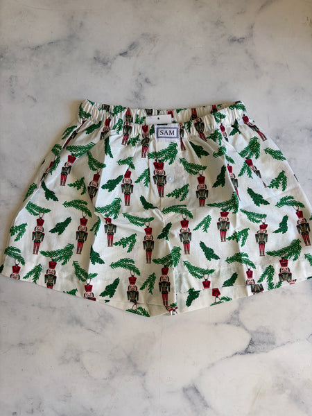 Christmas Boys boxers small white Nutcracker - Love Sam