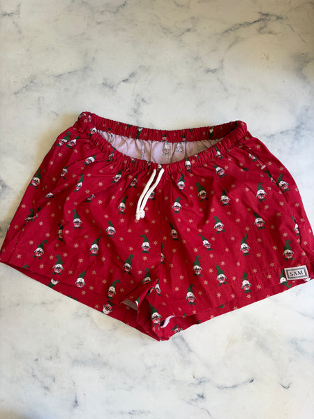 Christmas Ladies sleep shorts red Elf - Love Sam