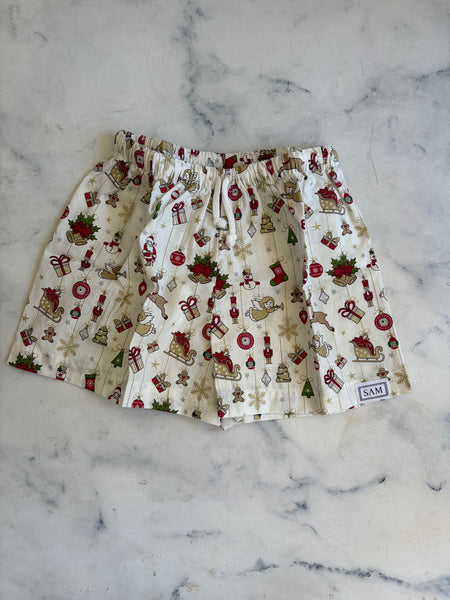 Christmas Girls sleep short white Angel 2-3 yrs - Love Sam