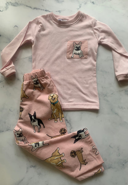 Pink Dog Pyjamas - Love Sam