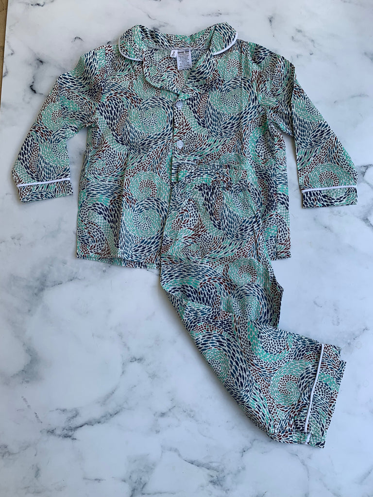 Long Sleeve Swirls Pajamas - Love Sam