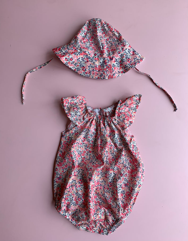 Liberty Pink Berry Romper - Love Sam