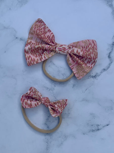 Pink and Gold Headbands - Love Sam