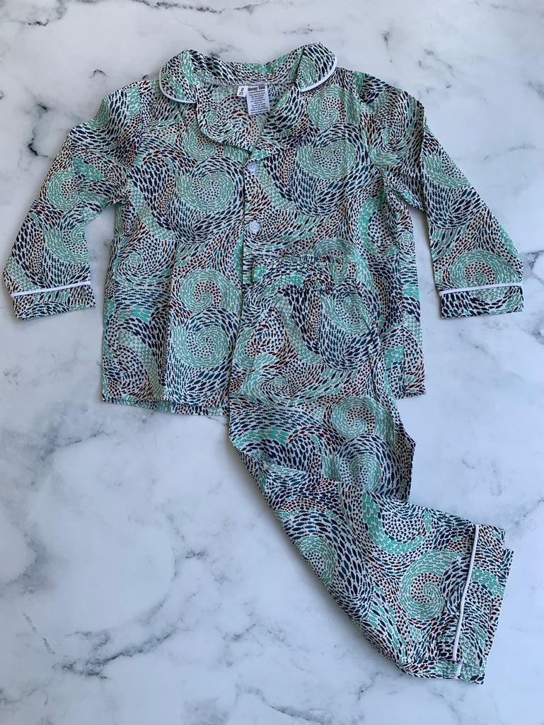 Long Sleeve Swirls Pajamas - Love Sam