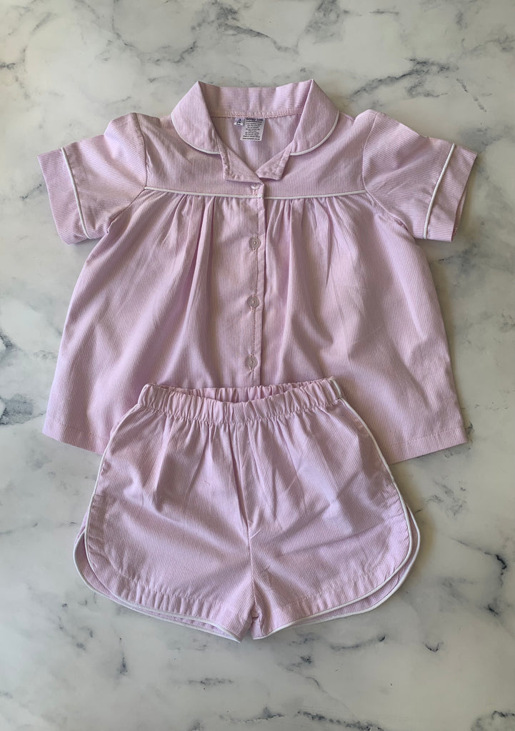Soft pink striped Pajamas short sleeve - Love Sam